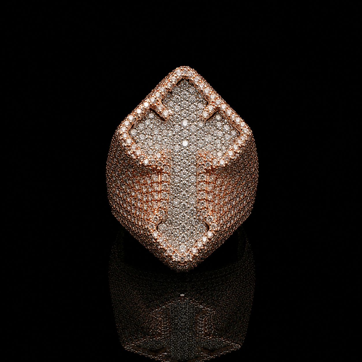 14k Rose Gold  30g  7.5ct Cross