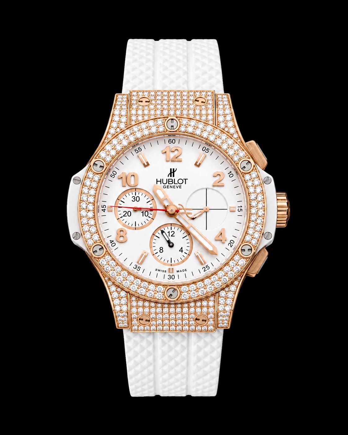 Hublot Big Bang Diamond Chronograph – Rose Gold &amp; White 341.PE.230.RW.174