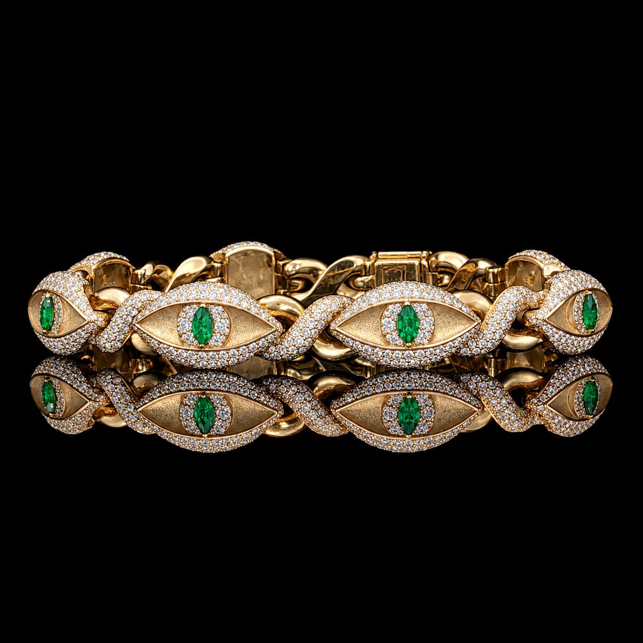 10k Yellow Gold 63.0g 8.38ct Eye