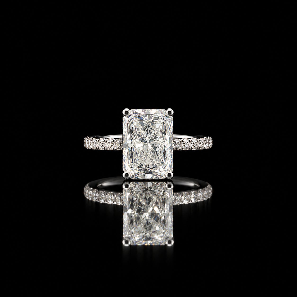 14k White Gold 3.9g 5.05ct Diamond