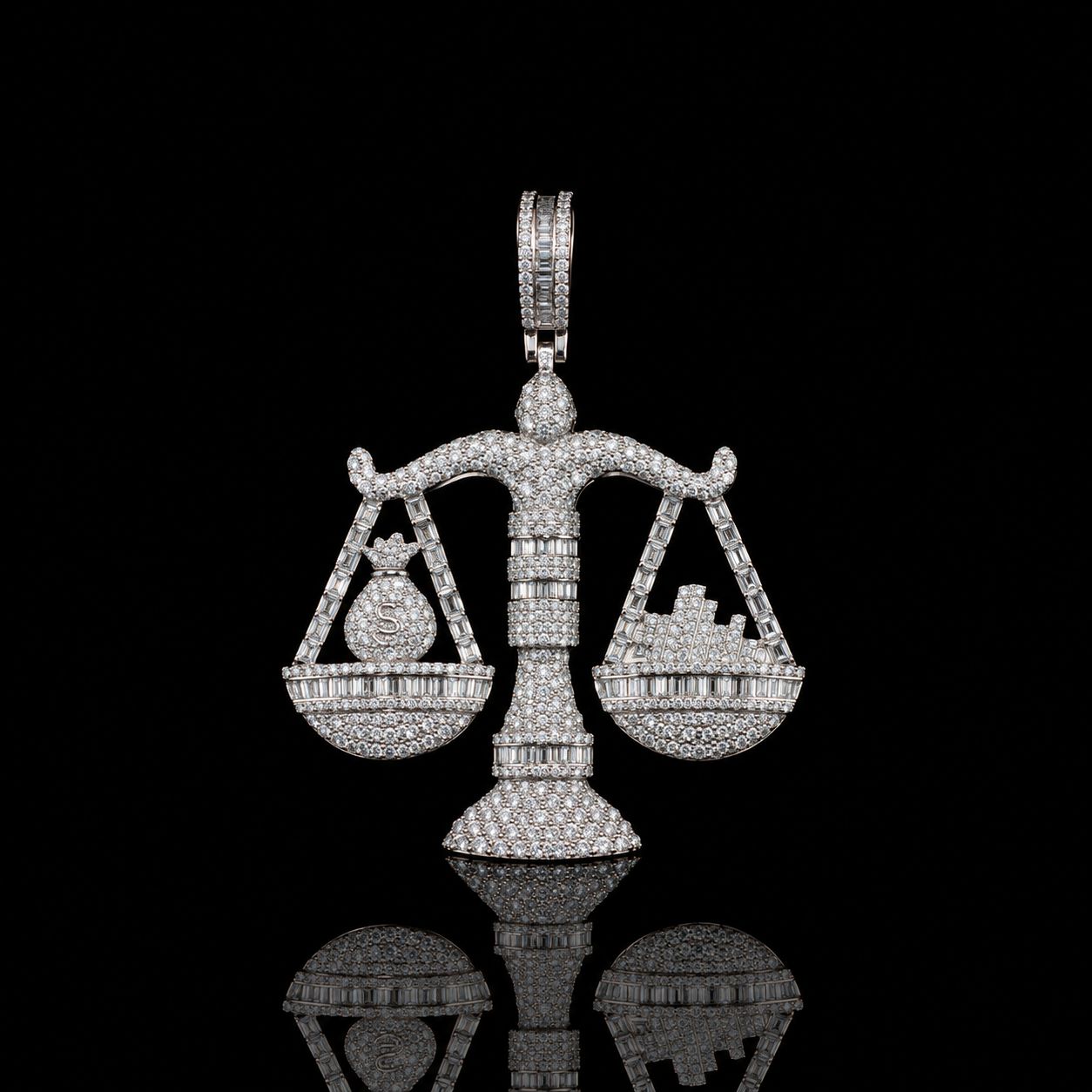 10k White Gold 21.9g 4.13ct Scale