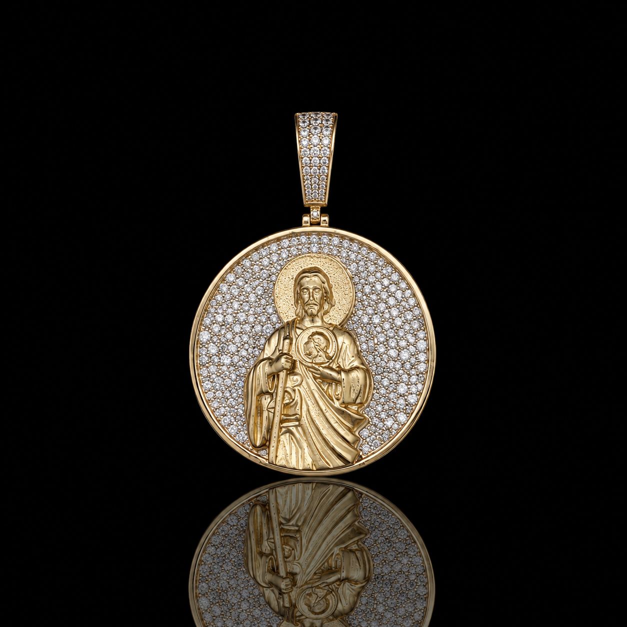 10k Yellow Gold 11.0g 2.19ct Jesus
