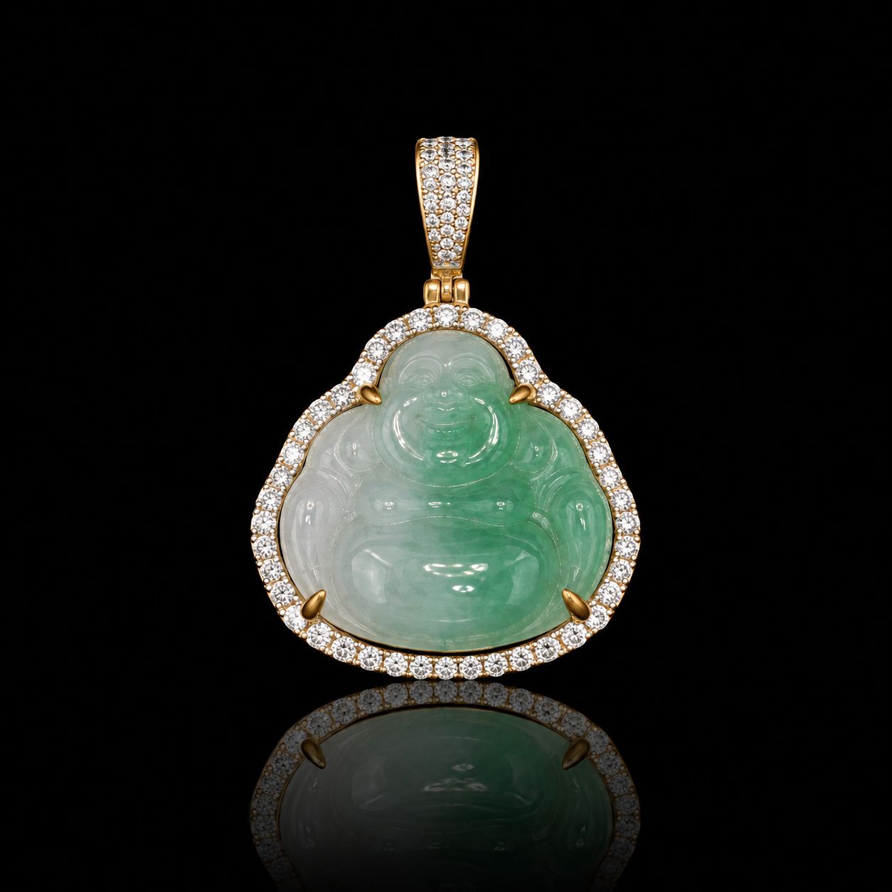 10k Yellow Gold 4.9g 0.70ct Buddha