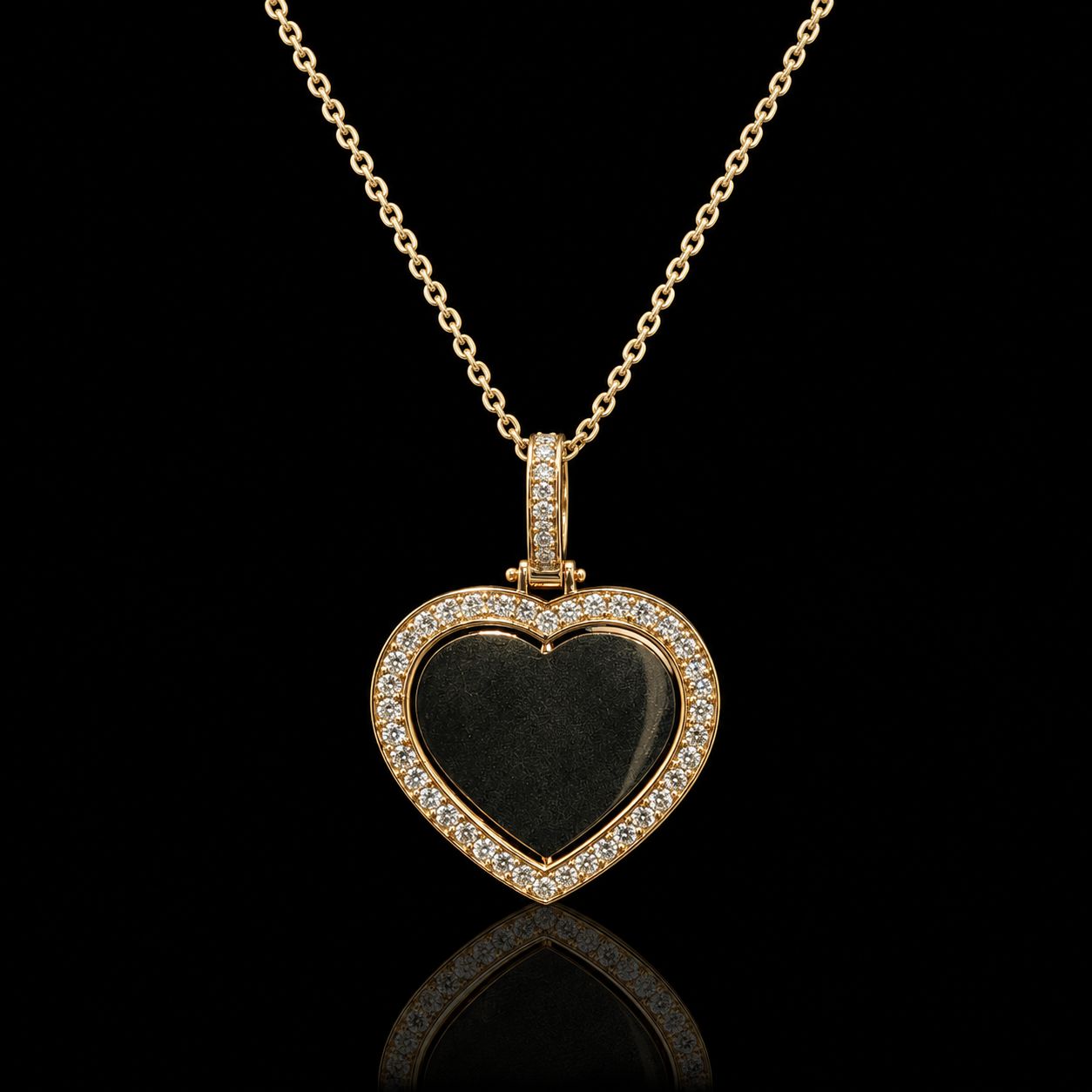 14k Yellow Gold 14.5g 1.89ct Heart Memory
