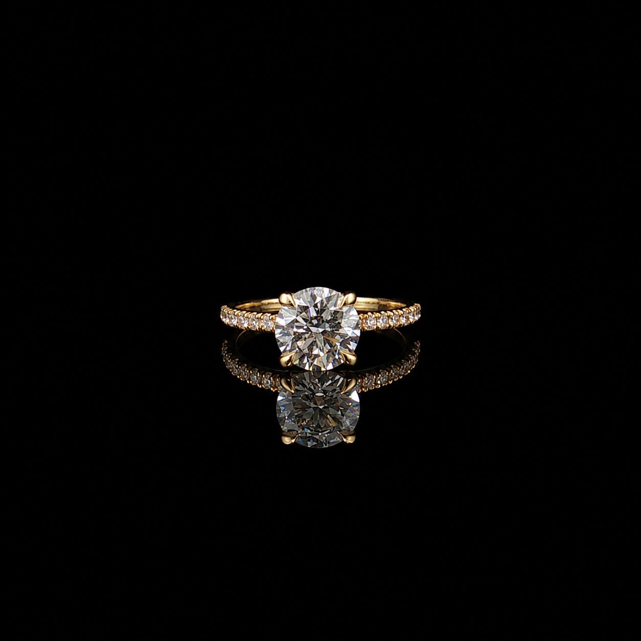 14k Yellow Gold 2.4g 3.22ct Diamond