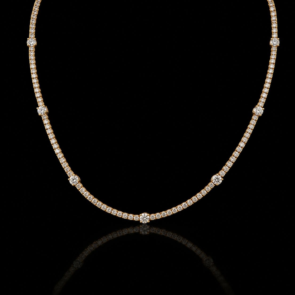 14k Yellow Gold 15.4g 6.66ct Tennis