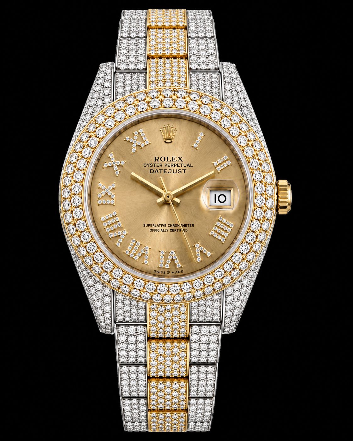 Rolex Datejust 41mm Two Tone  18cts Diamonds