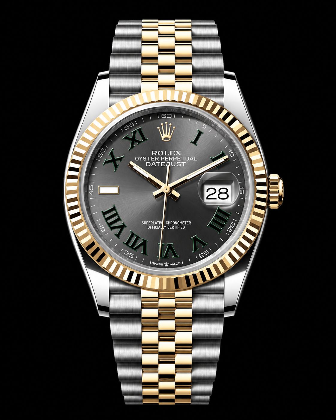 Rolex Datejust Two Tone Jubilee Wimbeldon  126333