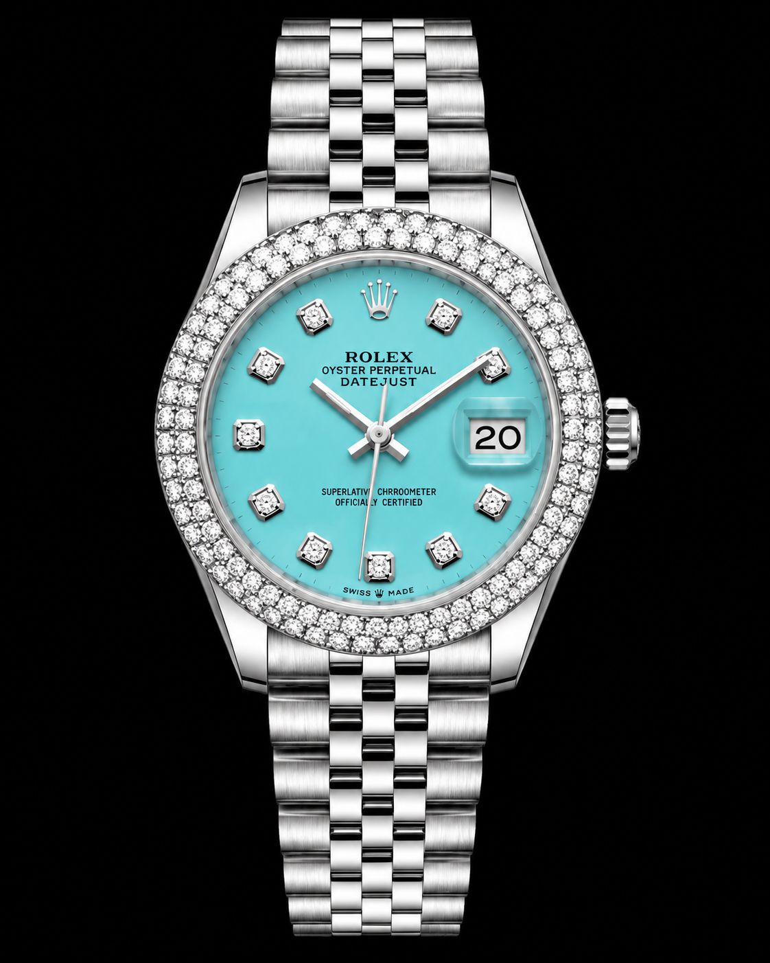 Rolex Datejust 26mm tif aftermarket dial  ss