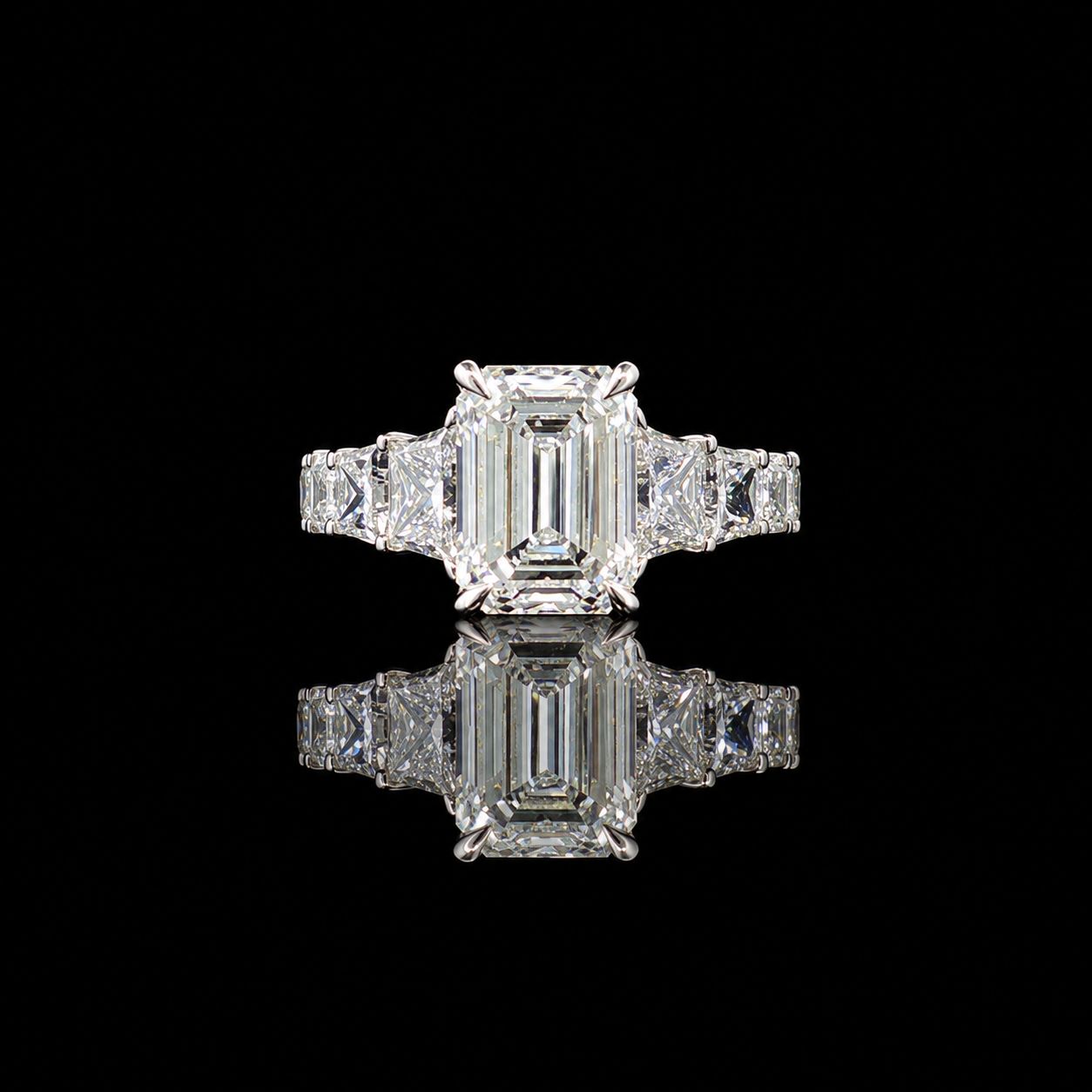 14k White Gold 6.7g 10.6ct Emerald