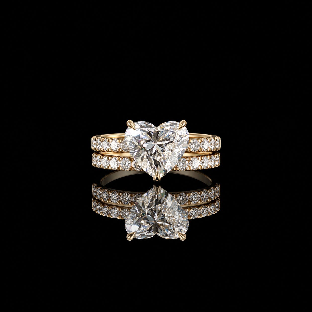 14k Yellow Gold 7.2g 12.07ct Heart