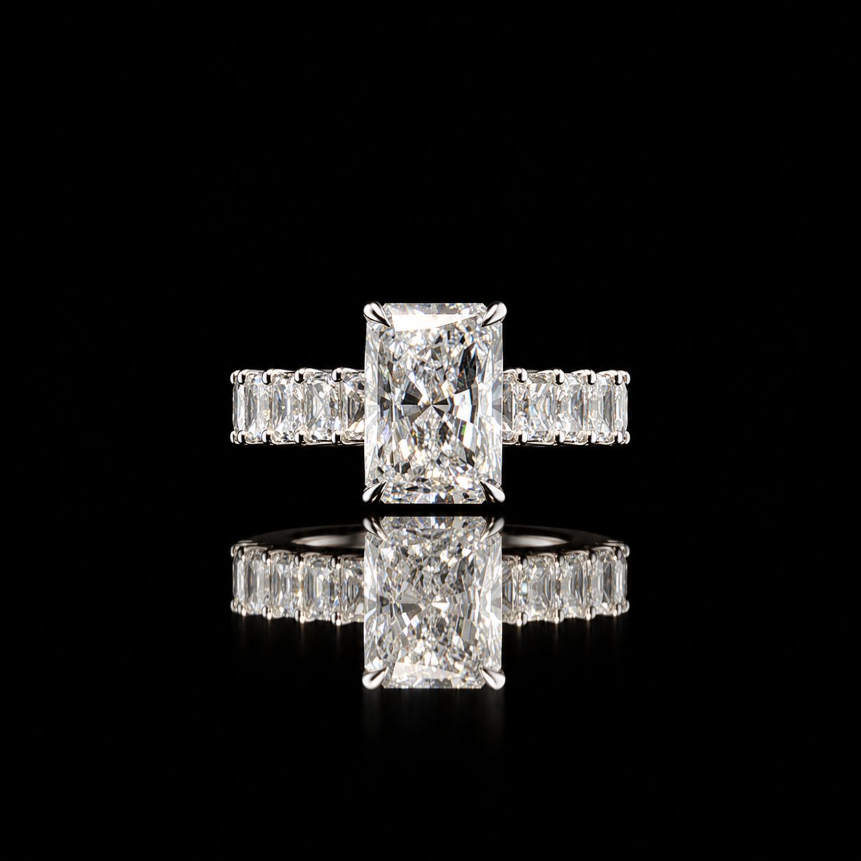 14k White Gold 5.8g 11.86ct Diamond