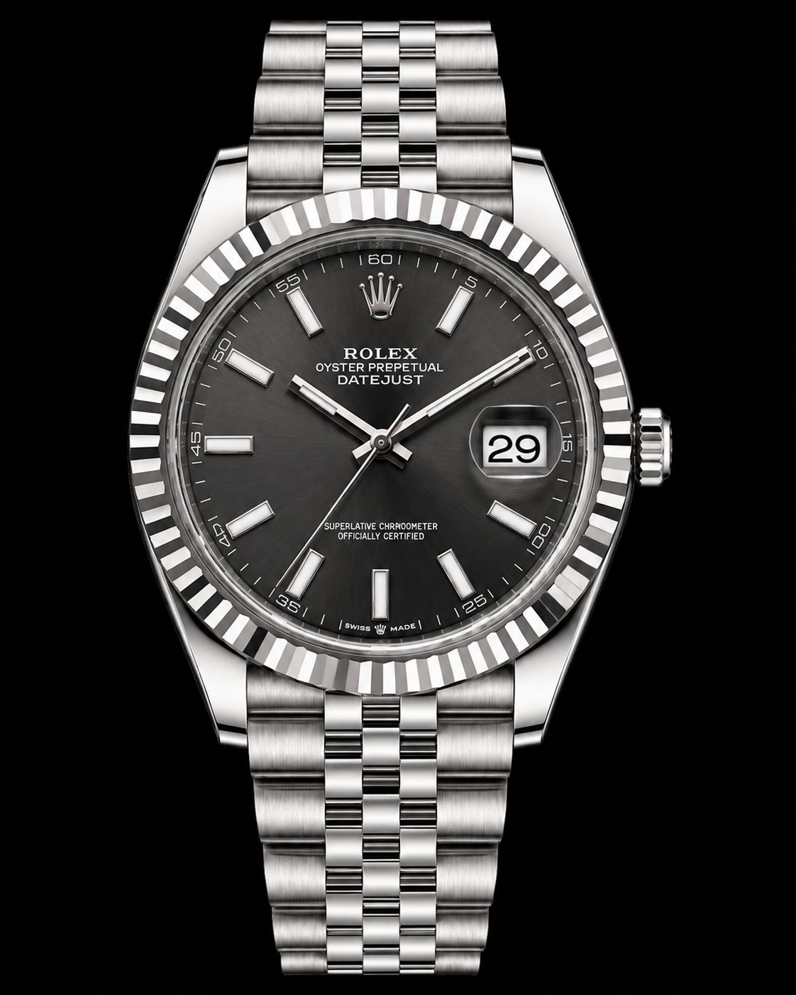 Rolex Datejust 41mm Stainless Jubilee  Slate Dial 126334