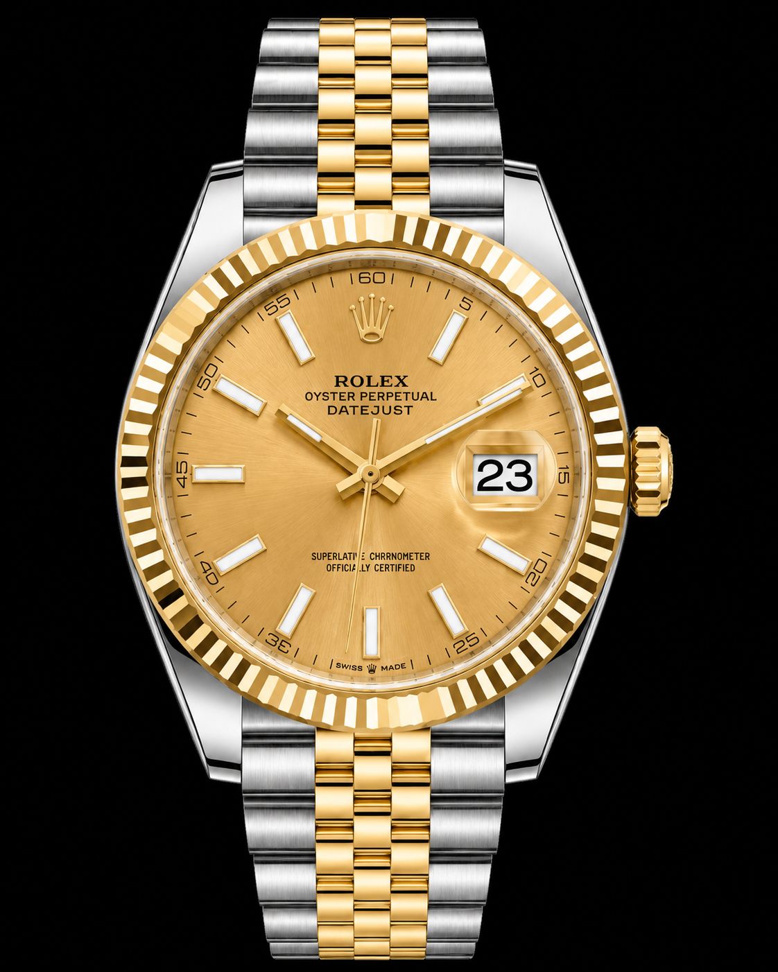 Rolex Datejust 41mm Two Tone Champagne Dial 126333
