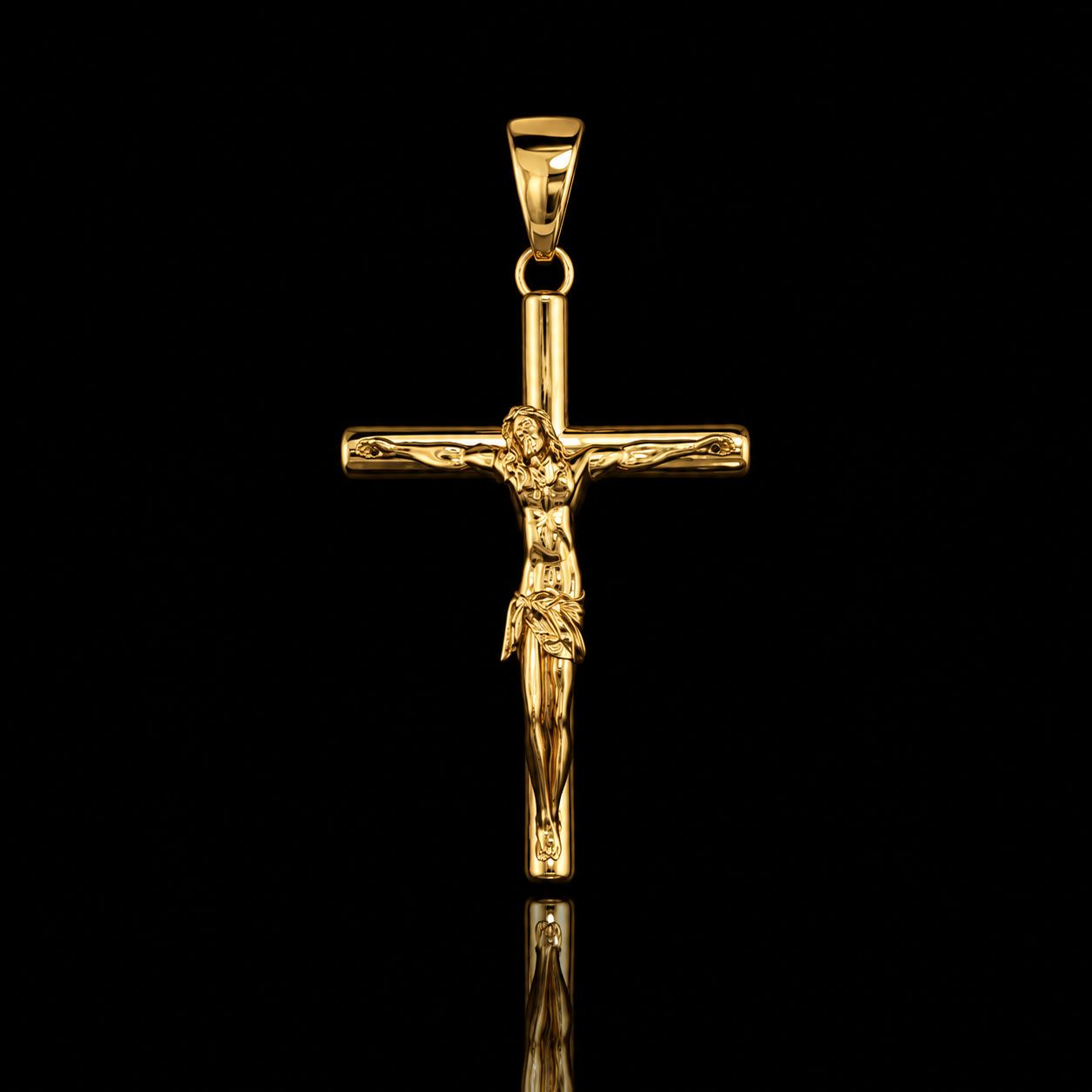 10k Yellow Gold 19.5g Jesus Cross