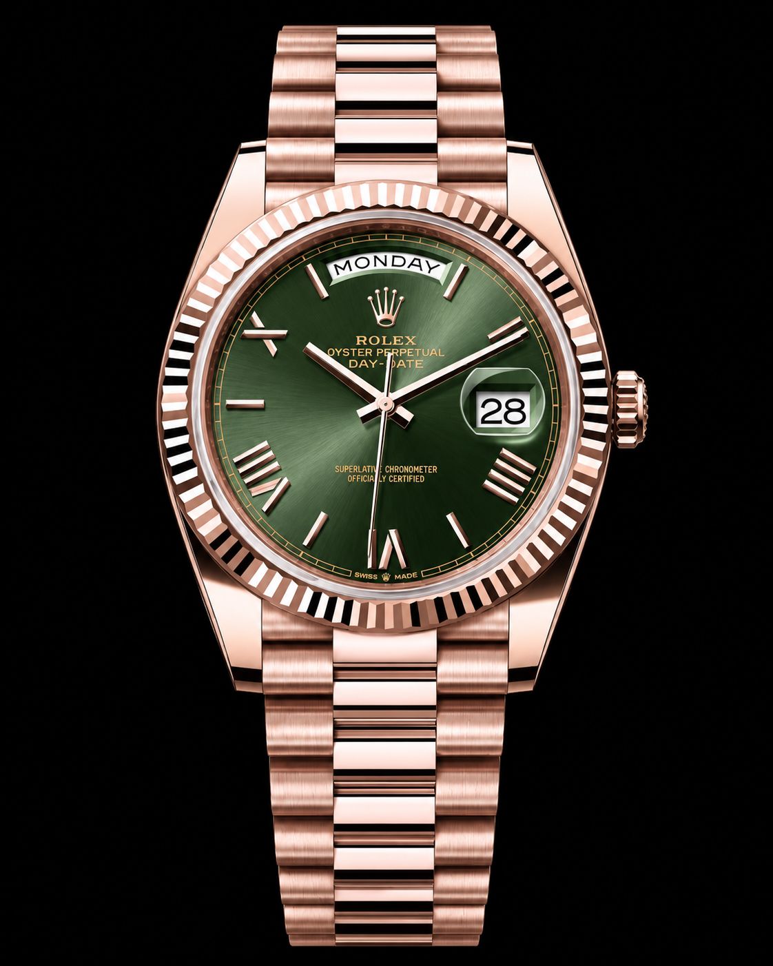 Rolex Day-Date 40mm RG Olive 228235