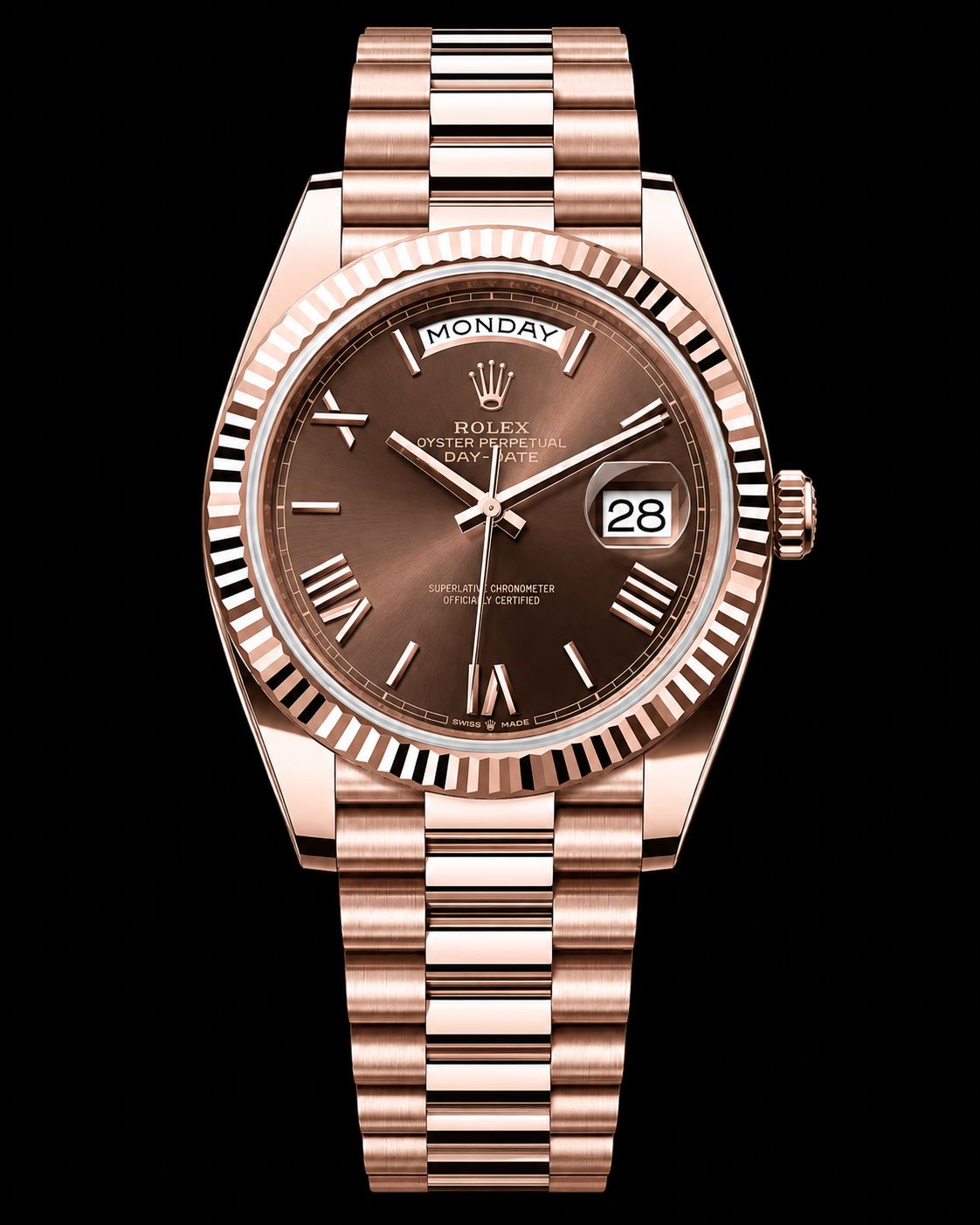 Rolex Day-Date 40mm RG Chocolate 228235