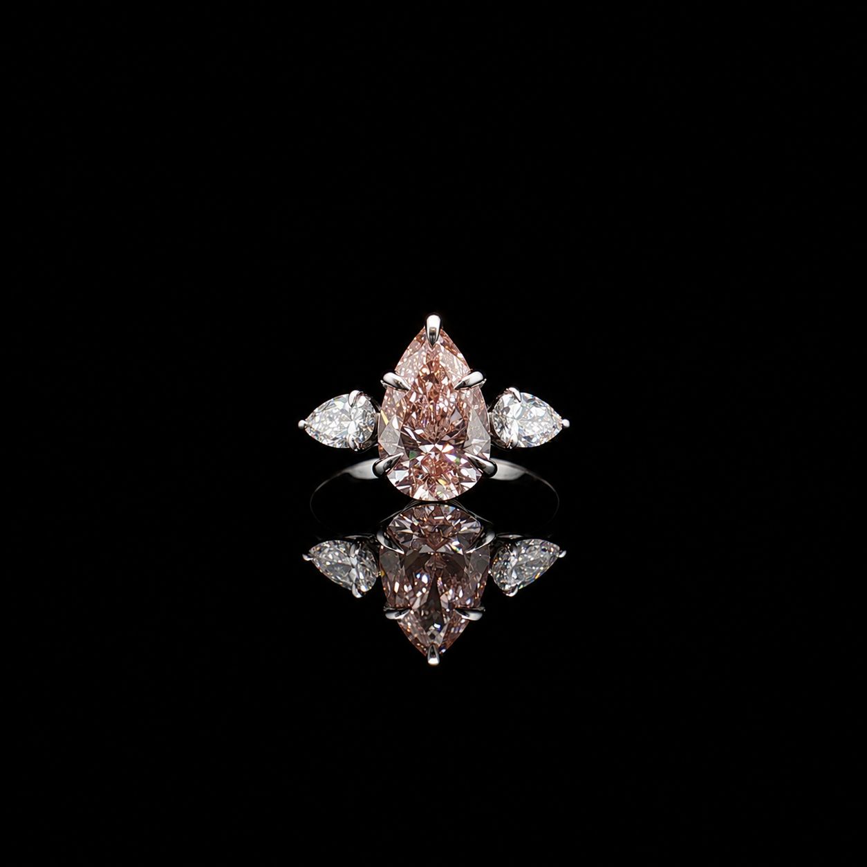 14k White Gold 2.9g 2.00ct Pear