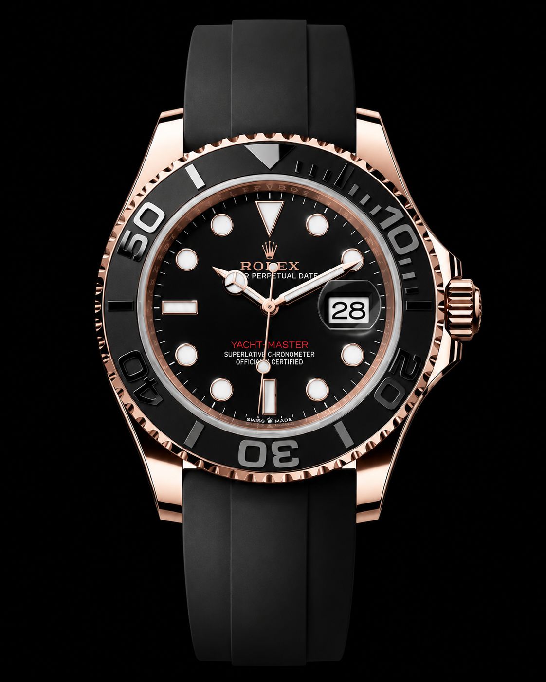 Rolex Yacht-Master 40mm Rose Gold  Oyster-Flex 116655