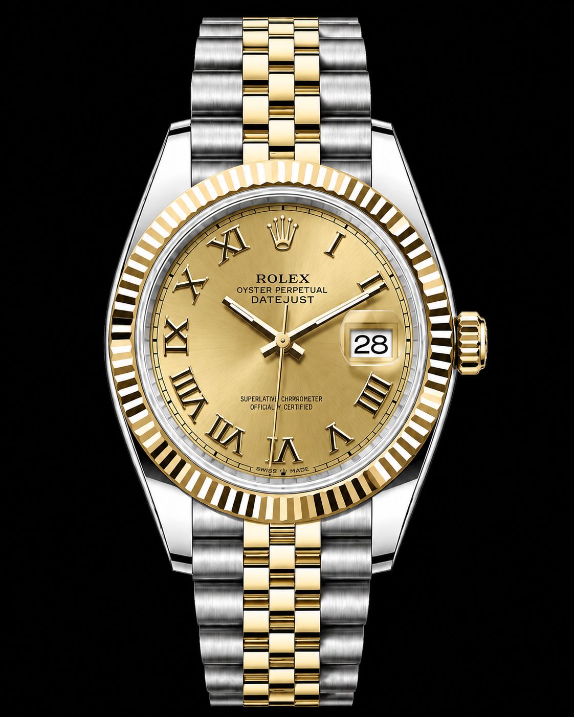 Rolex Datejust 31mm Two Tone Yellow Gold