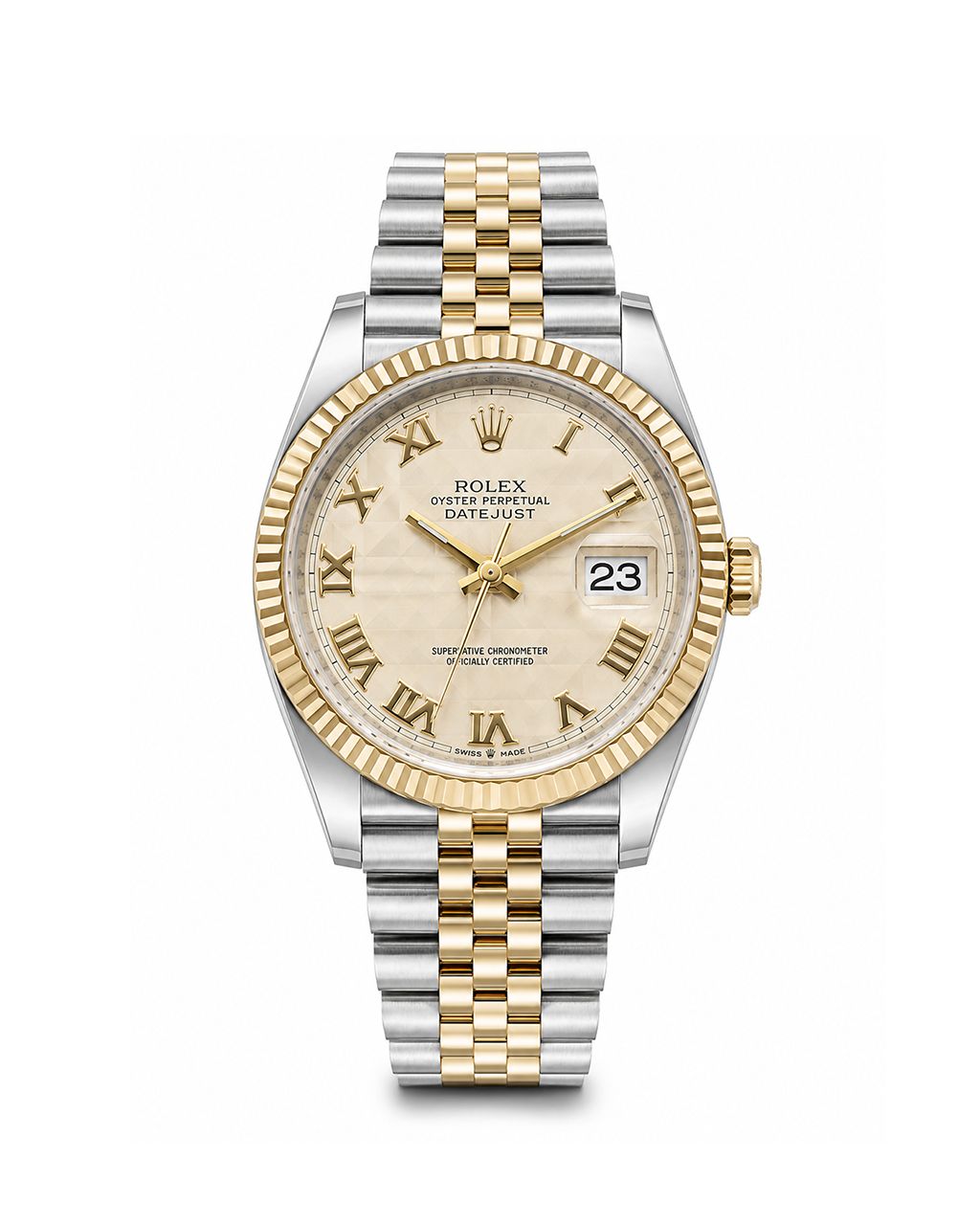 Rolex 36mm Two Tone Yellow Gold 116233
