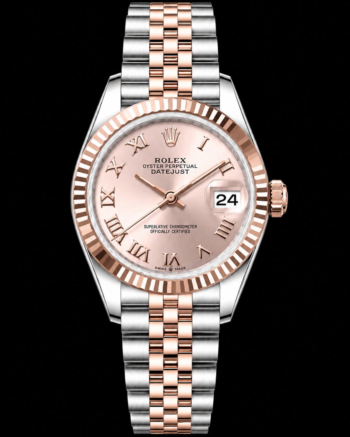 Rolex Datejust  26mm Two Tone Pink Roman 179171