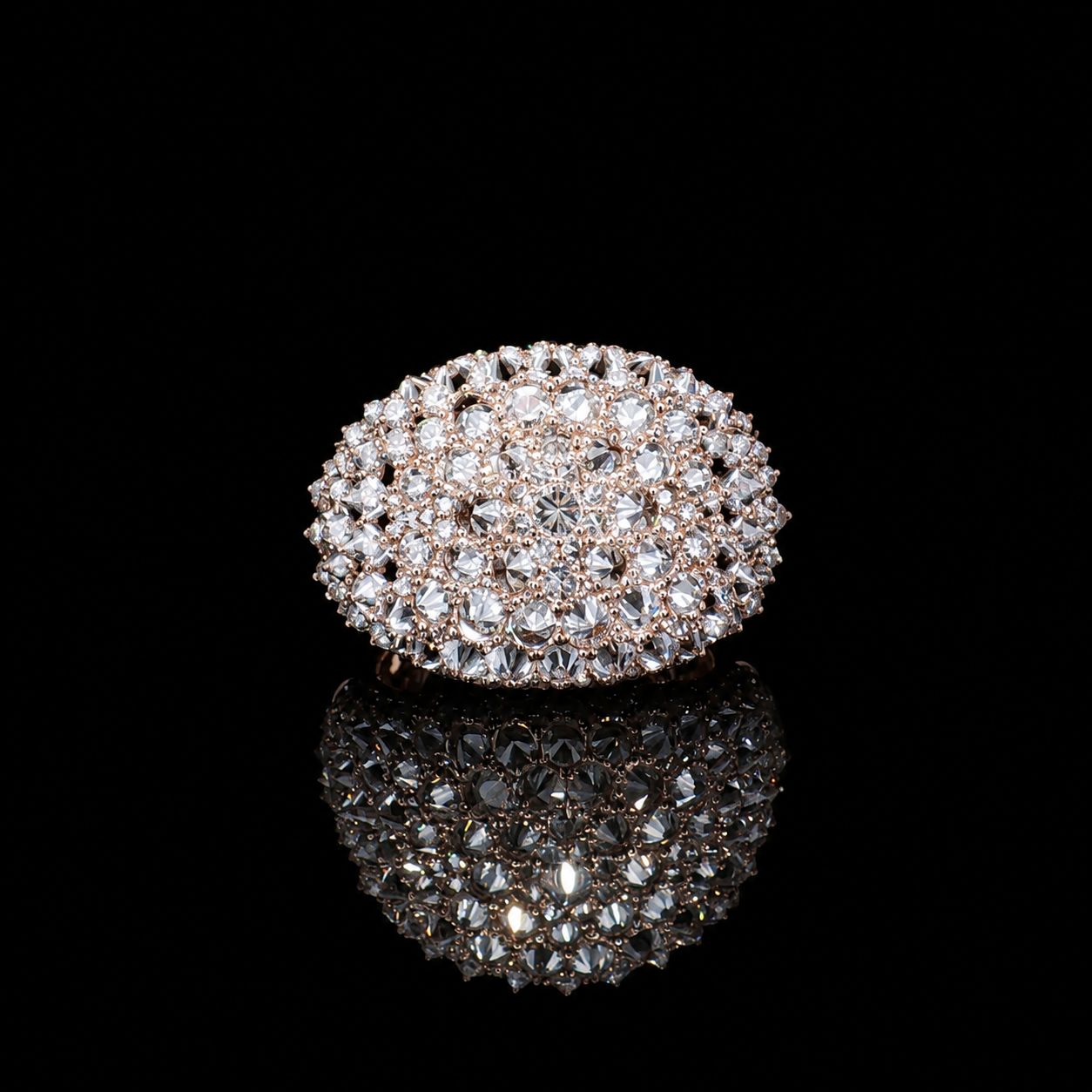 10k Rose Gold 10.1g 8.15ct Cluster