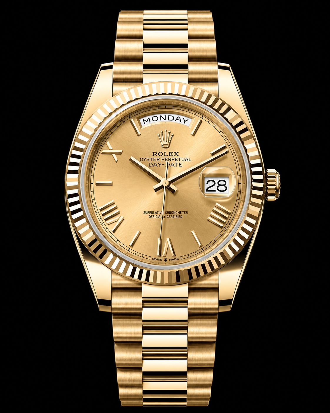 Rolex Day-Date Yellow Gold 40mm champagne Dial 228238