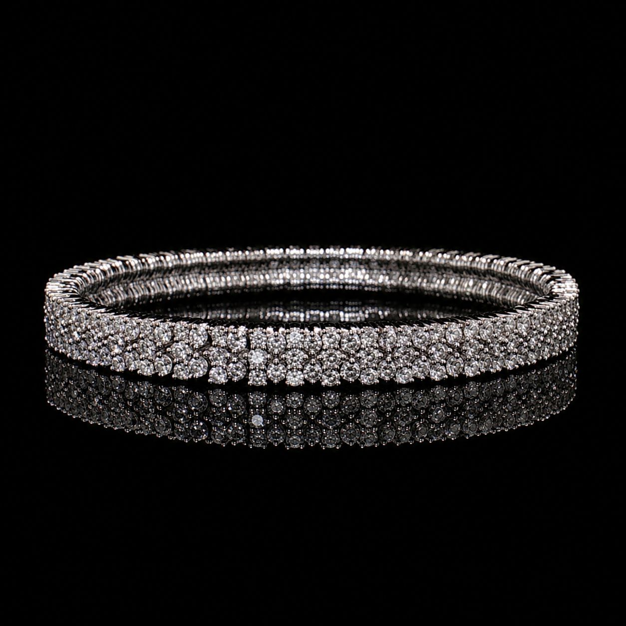 14k White Gold 25.9g 7.00ct Diamond