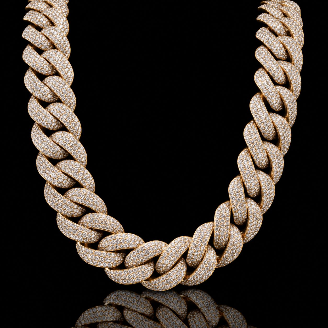 10k Yellow Gold 554.1g 89.58ct 22mm Cuban