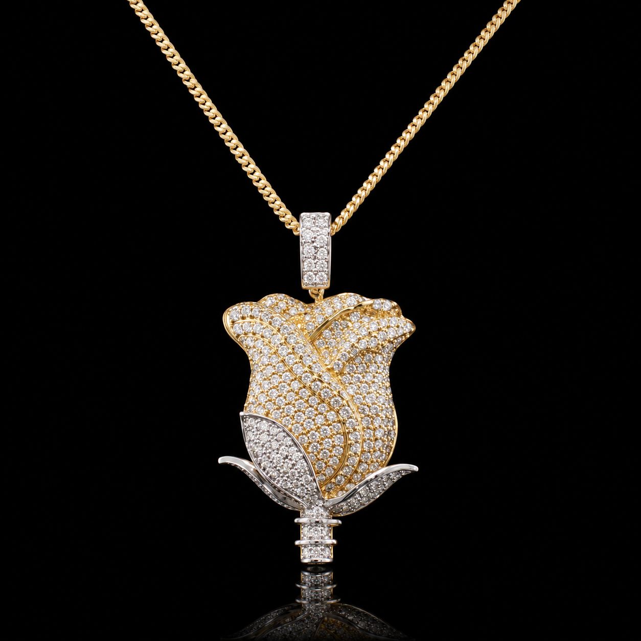 14k Yellow Gold 26.8g 4.49ct Rose