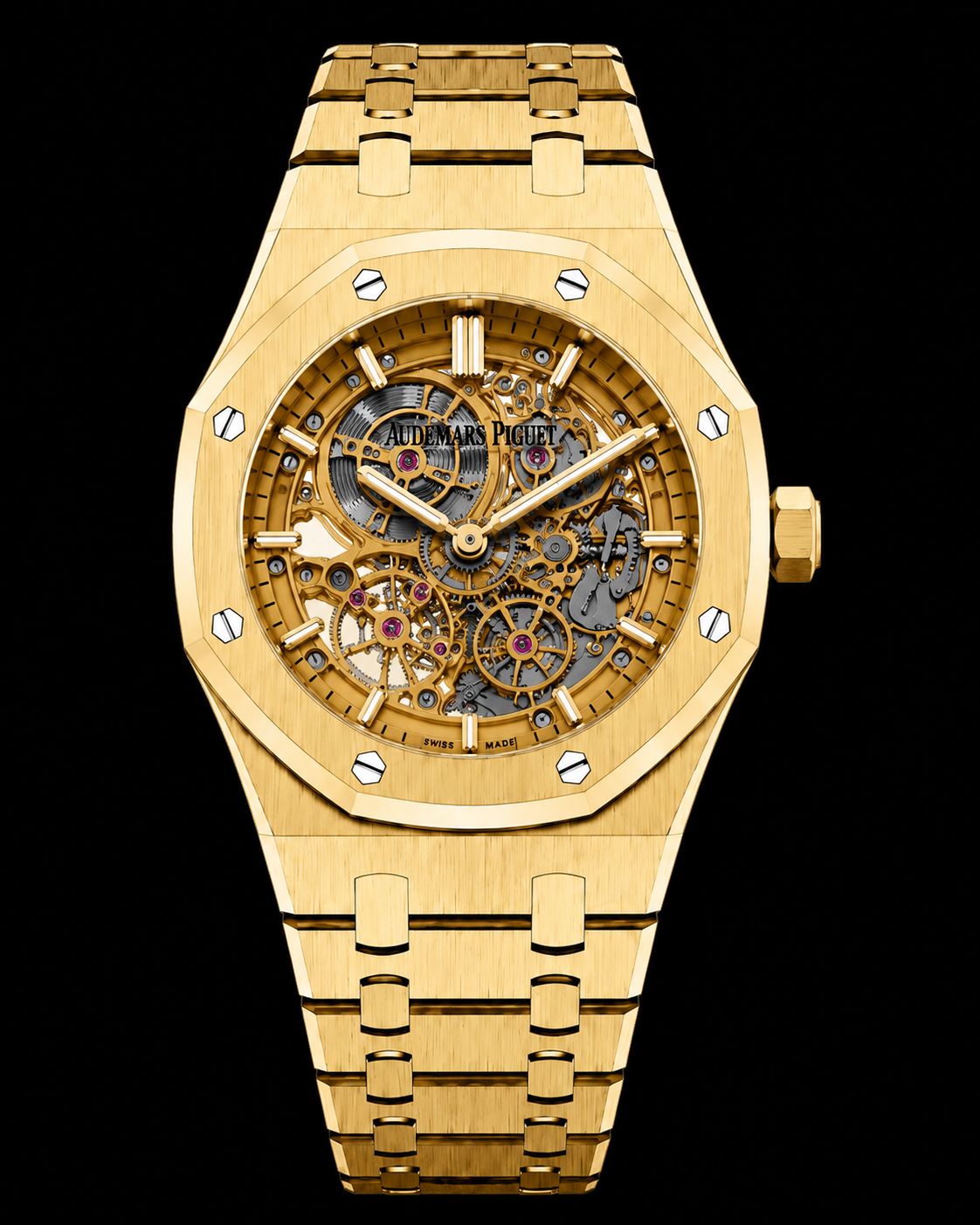 Audemeurs Piguet Royal Oak Jumbo Extra-Thin Open worked Yellow gold 6204BA.OO.1240BA.01
