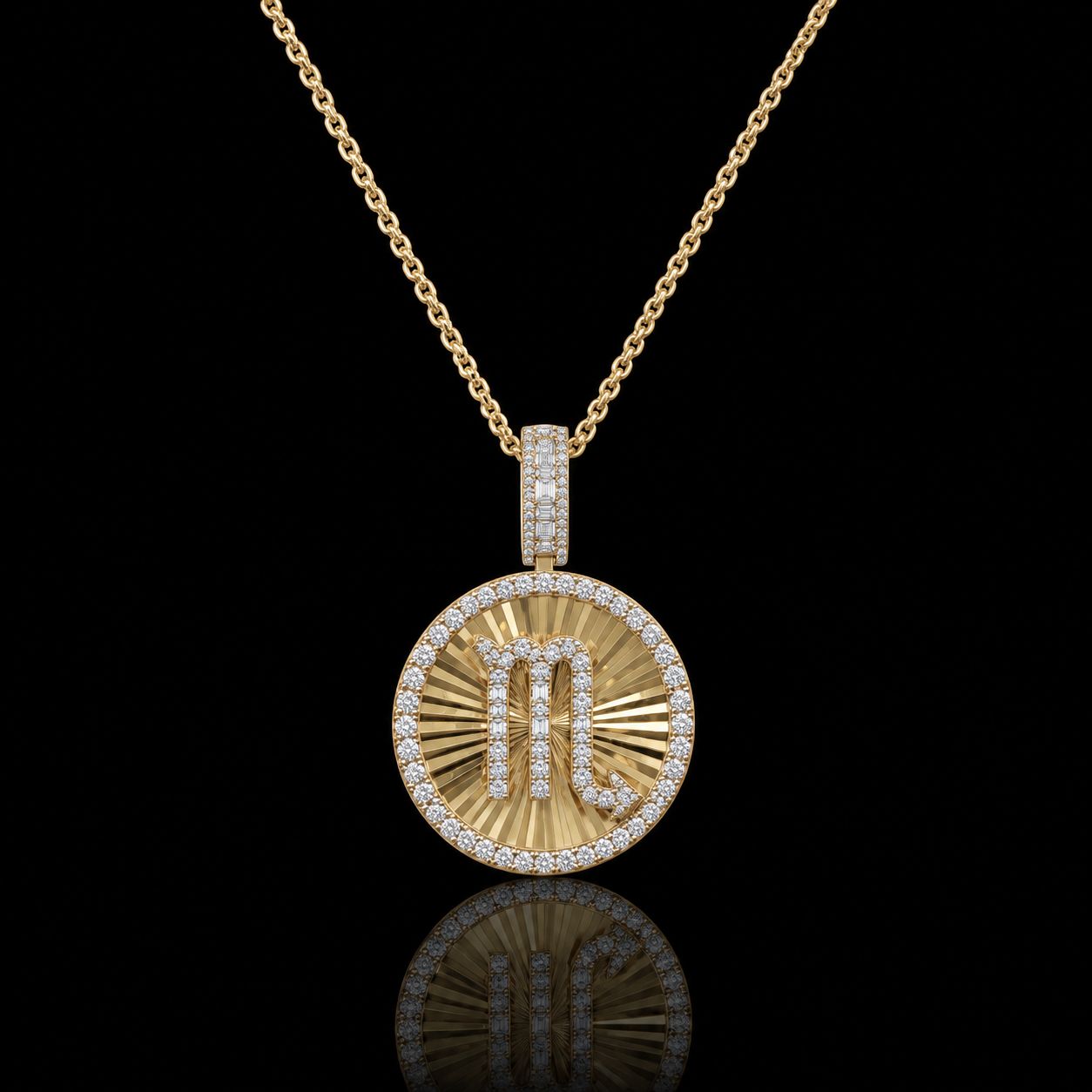 14k Yellow Gold 6.4g 0.65ct Scorpio