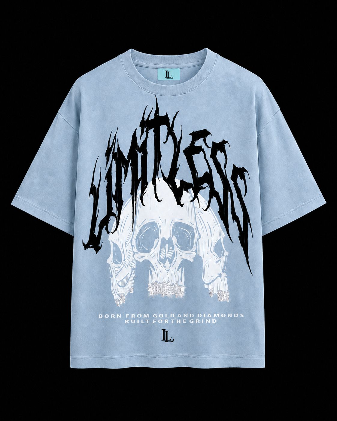 Limitless “Born From Pressure” Tee Sky Blue