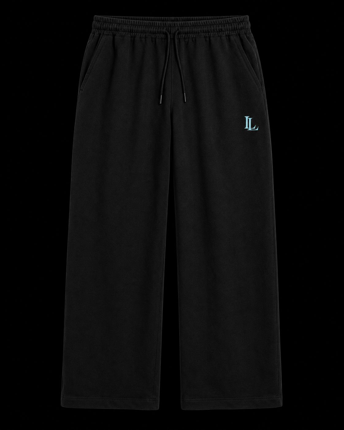 Limitless Signature Wide-Leg Sweatpants Black