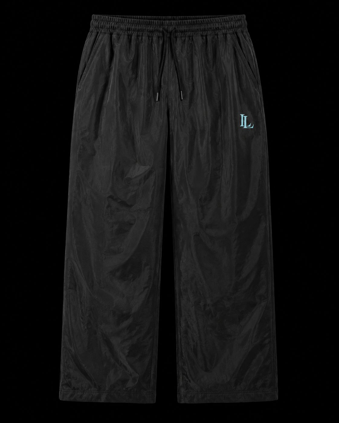 Limitless Signature Wide-Leg Track Pants Black