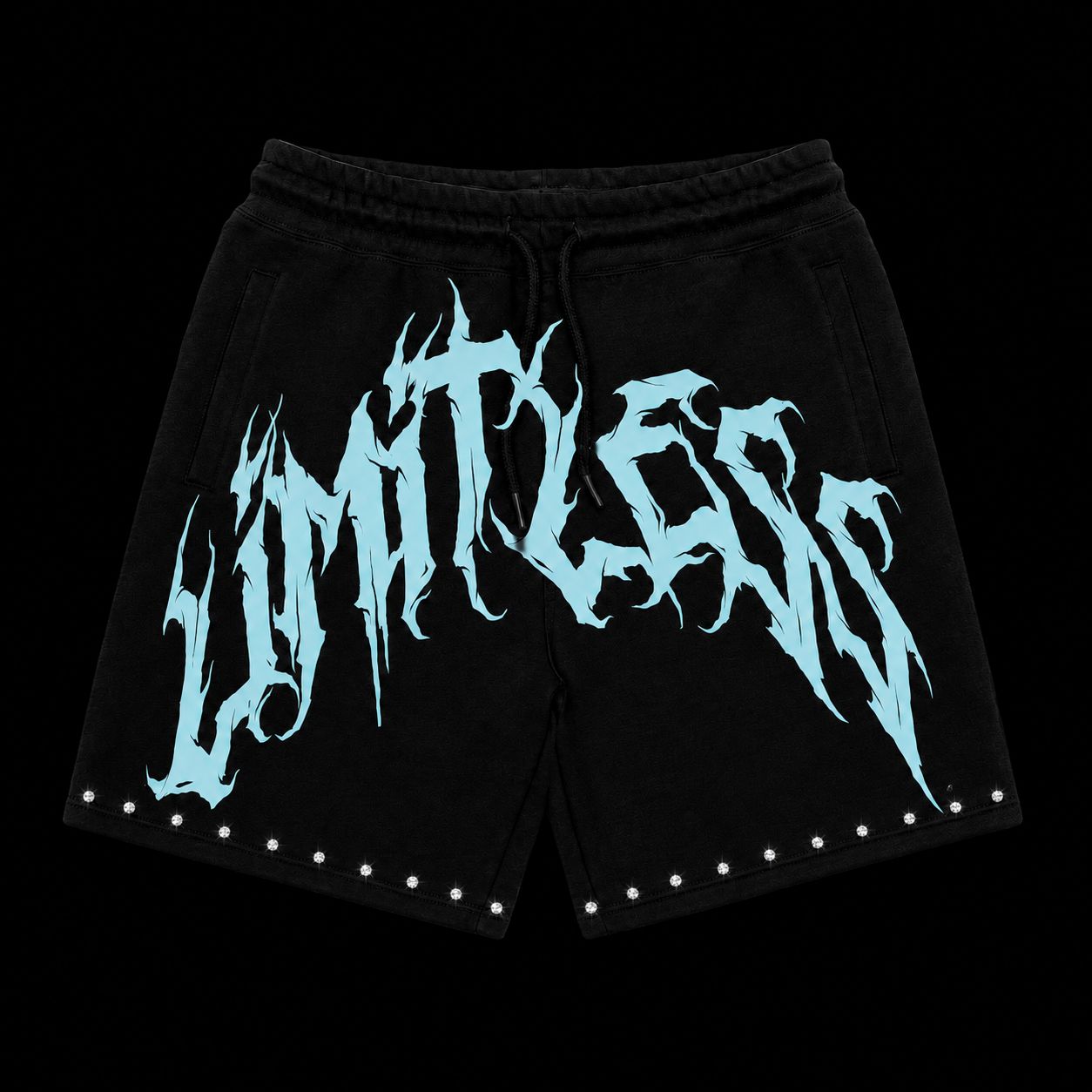 Limitless Cold Pressure Crystal Shorts Black