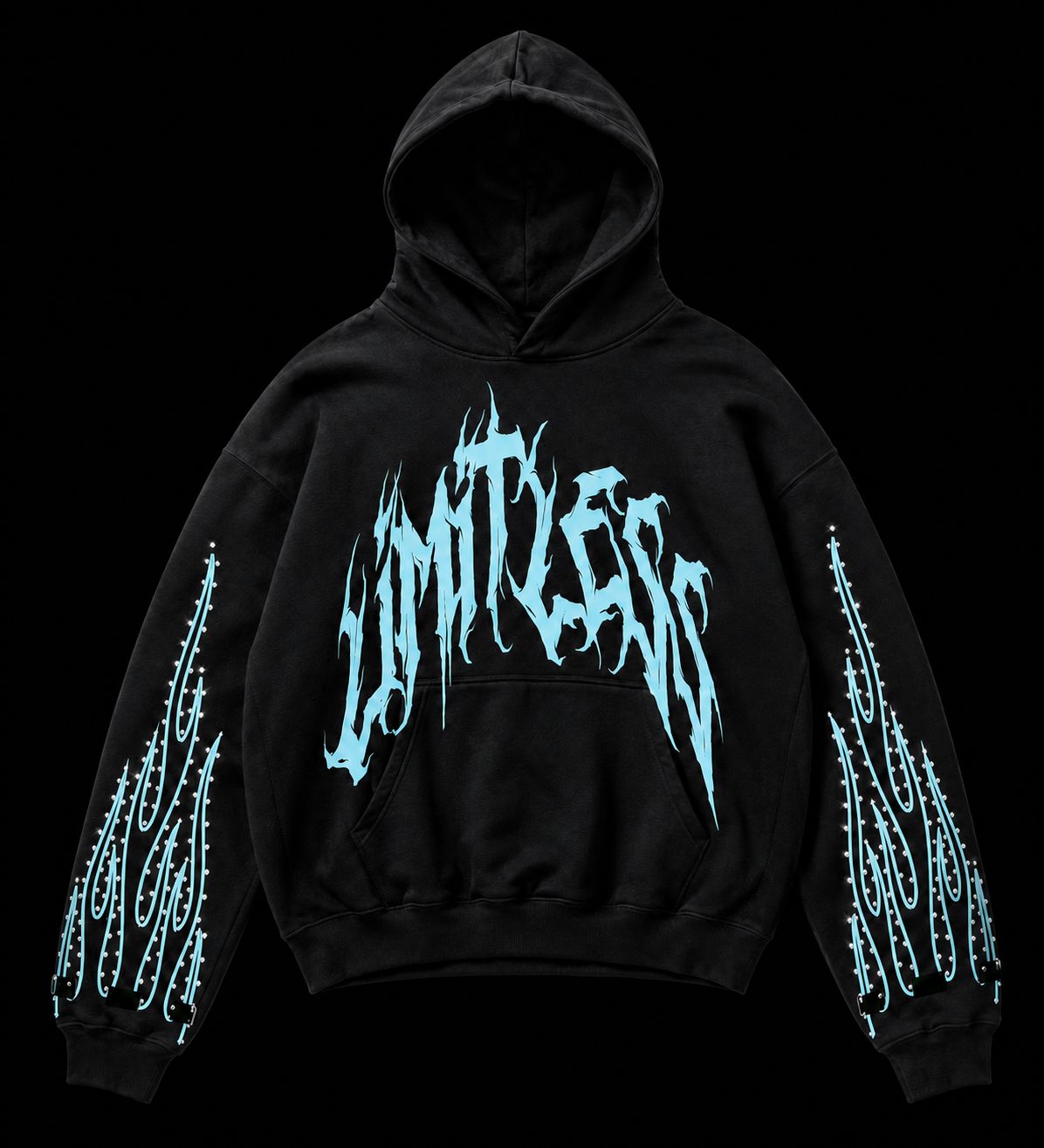 Limitless Embellished Flame Hoodie