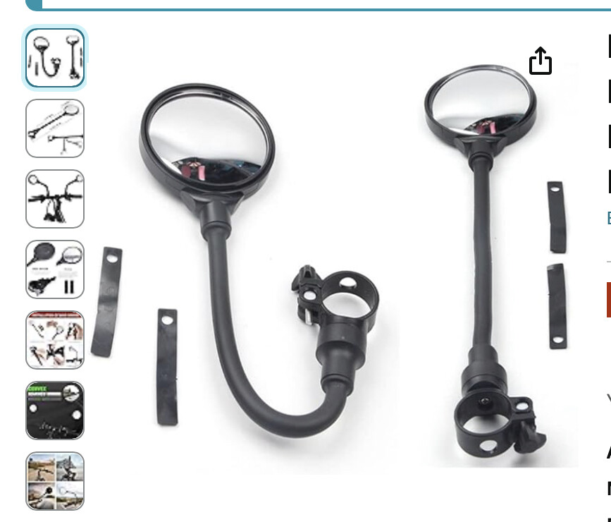Bike handle bar mirror