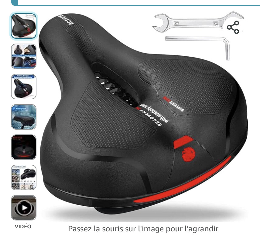 Active zone bike seat