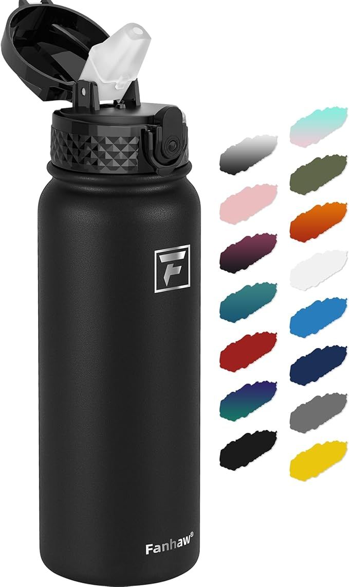 WATER BOTTLE FANHAW BLACK 20oz