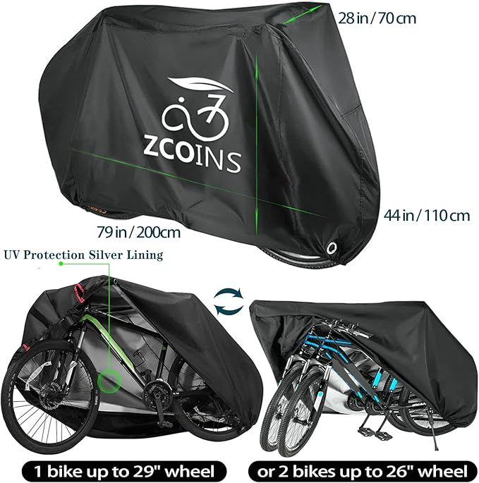 BIKE COVER FOR TRANSPORT ZCOINS 2BIKE