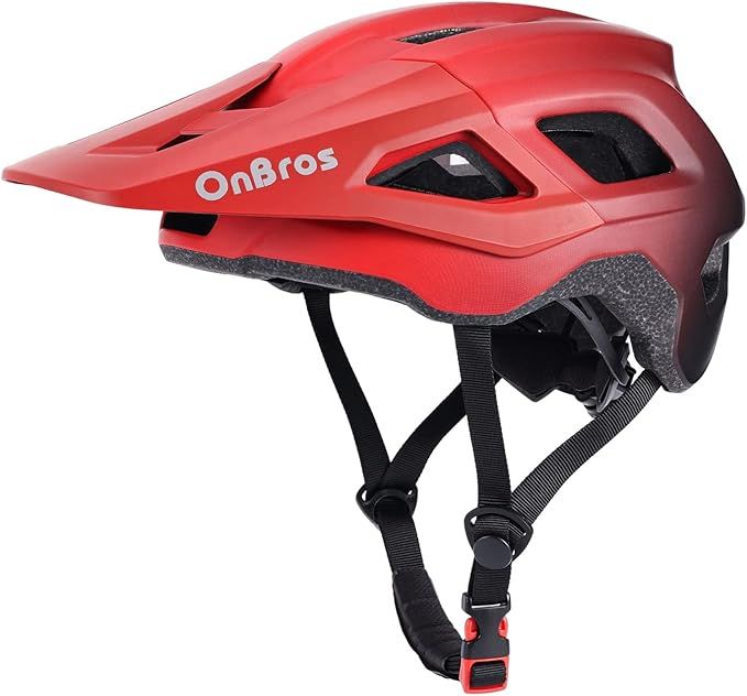 ONBROS BIKE HELMET (RED/BLACK