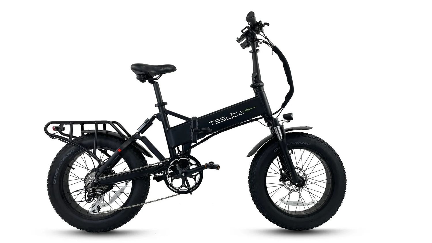 Teslica Force Fat Tire Dual Suspension eBike X1H Thumb Throttle (2 COLORS) RED AND BLACK