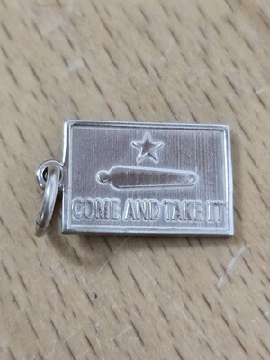 Come And Take It Sterling Silver Charm
