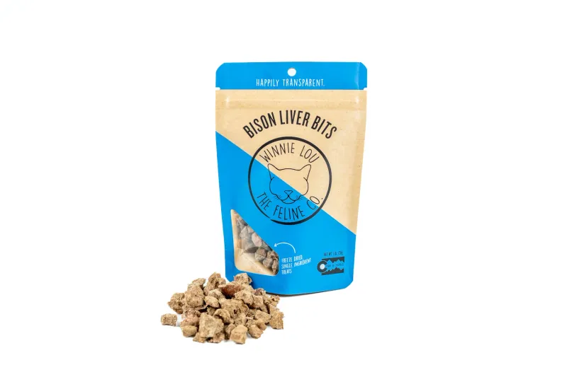 Winnie Lou - Bison Liver Bits - Freeze Dried - Cat