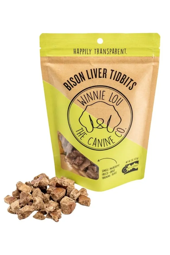 Winnie Lou - Bison Liver Tidbits - Freeze Dried - Dog