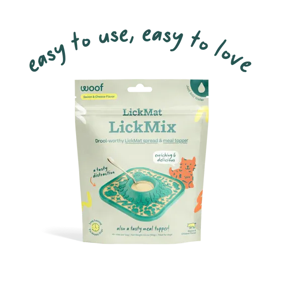 Woof Pet - Lickmat Lickmix - Bacon &amp; Cheese