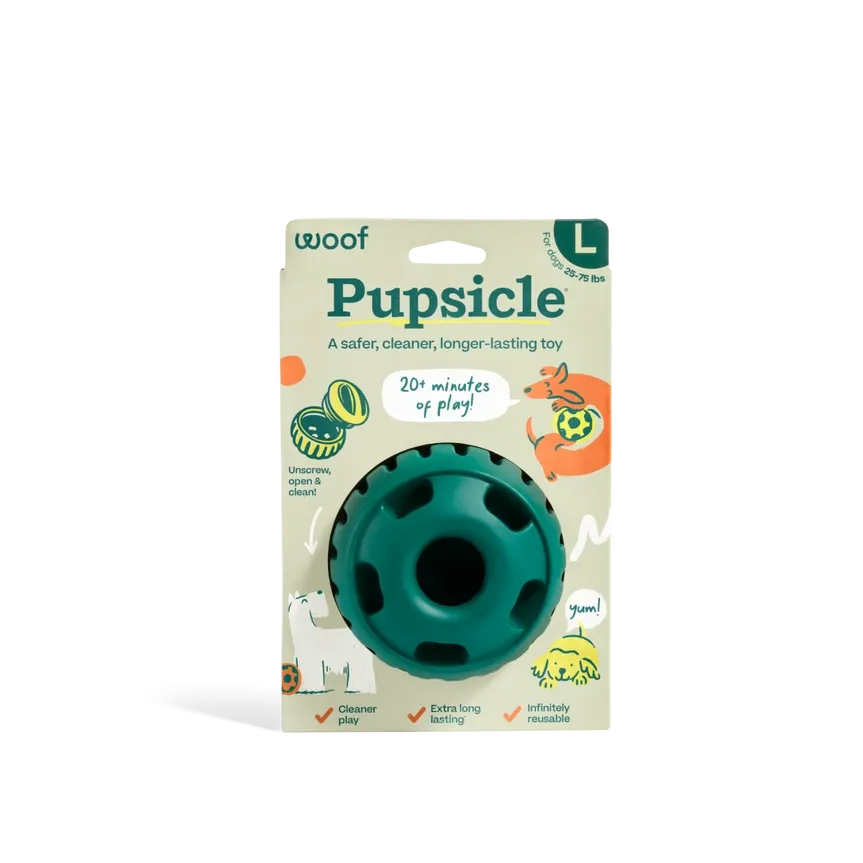 Woof Pet - Pupsicle Toy - Green - Large