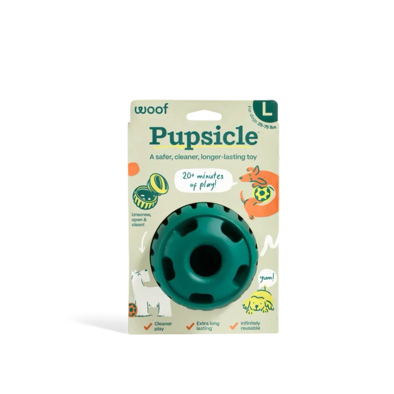 Woof Pet - Pupsicle Toy - Green - Large